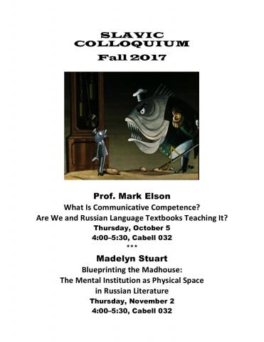 Slavic Colloquium with Prof. Mark Elson