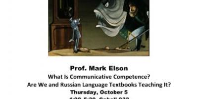 Slavic Colloquium with Prof. Mark Elson